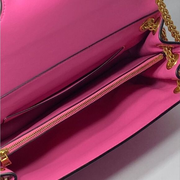 VALENTINO GARAVANI VLogo embellished leather shoulder bag  Valentino Garavani VLogo Leather Shoulder Bag